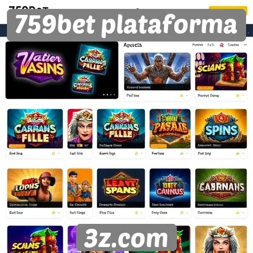 759bet plataforma oferece diverse opções de jogos