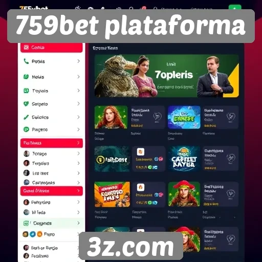 Interface do usuário na 759bet plataforma é intuitiva